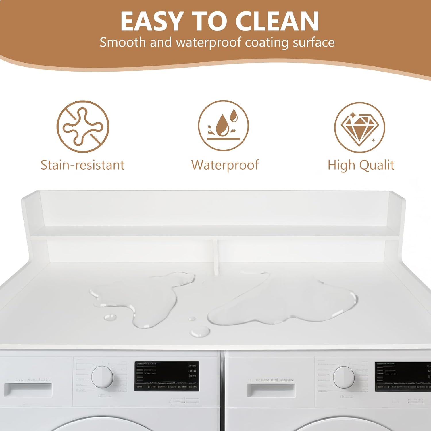 2-Tier Washer and Dryer Countertop,54