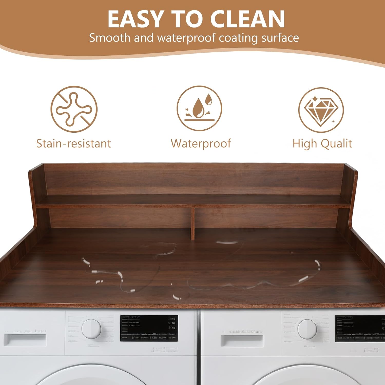 2-Tier Washer and Dryer Countertop,54