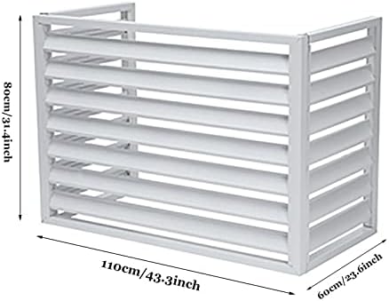 Air Conditioner Cover,Outdoor aluminum alloy Hidden Air Conditioning Fences Air-conditioning external machine rain-proof protective cover
