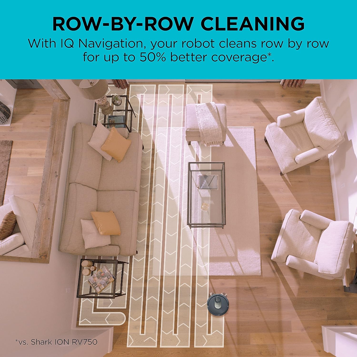 Shark AV2001 AI Robot Vacuum with Self-Cleaning Brushroll, Compatible with Alexa (Renewed)