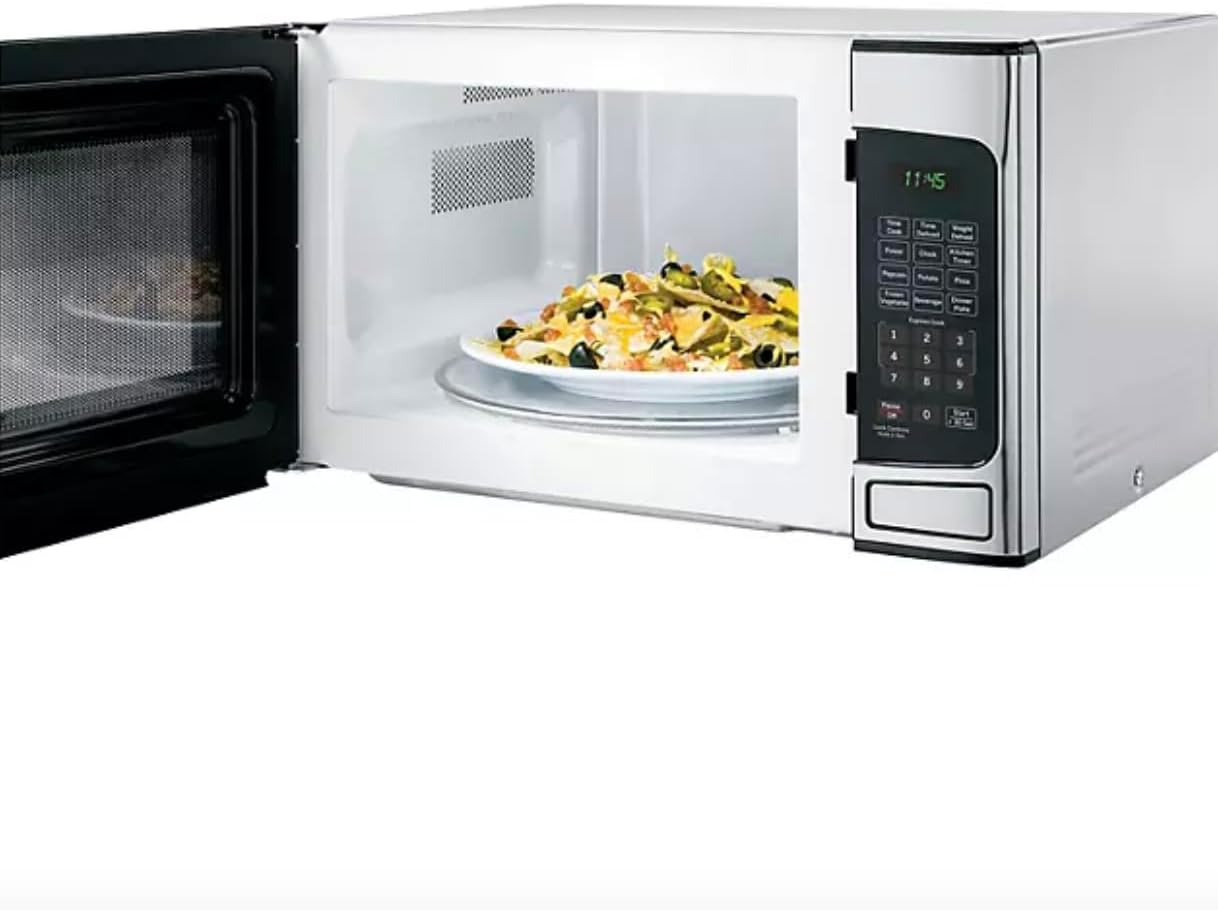 GeneralMicrowave oven 1.1 cubiC feet-Stainless steel body-Auto-functions