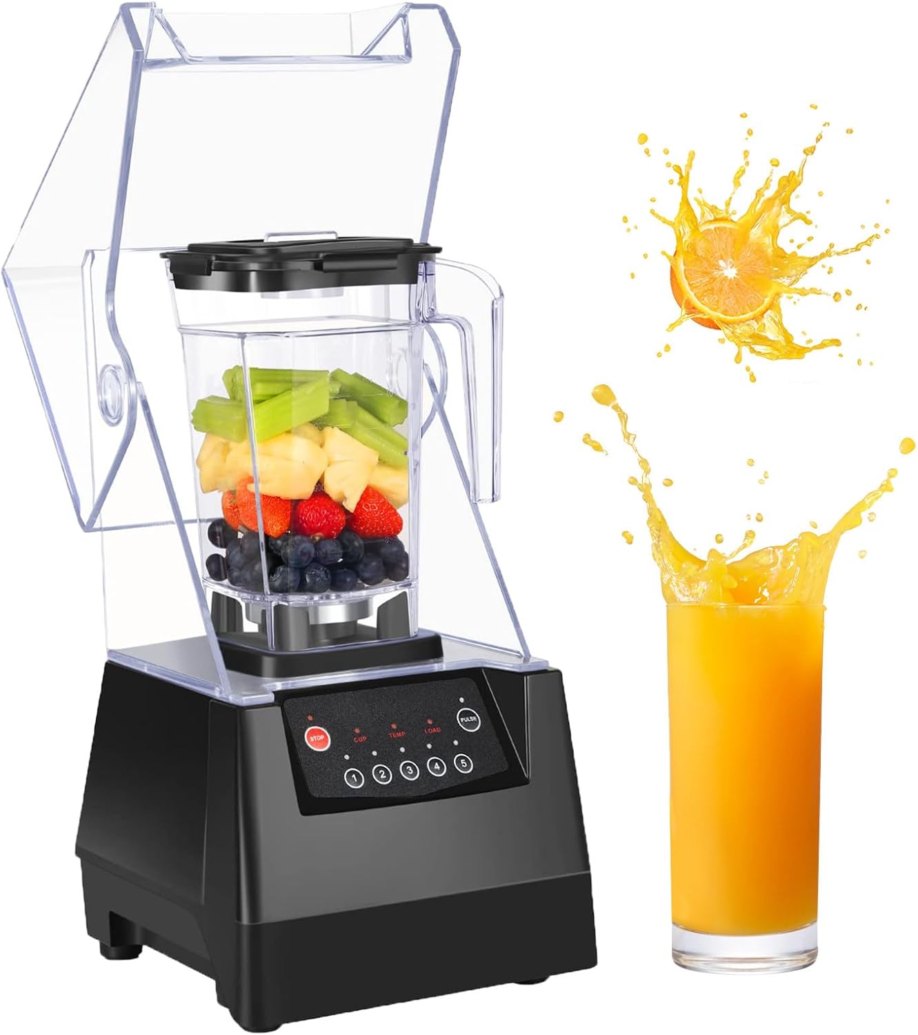 Blender Mixer 2200w Professional Blender 2l Mini Smoothie Blender Powerful Blender 17000 RPM