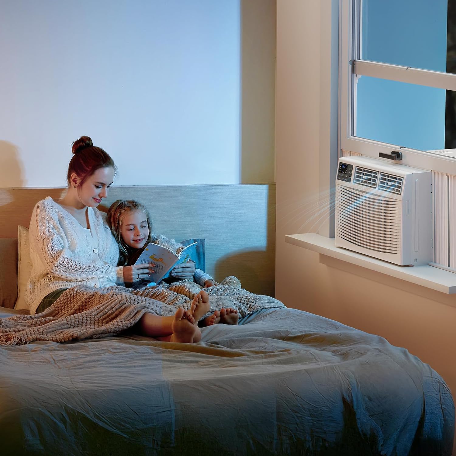 ROVSUN 12000 BTU Window Air Conditioner with Heat, Window AC Unit & Heater Combo with APP & Voice Smart Control, Timer Function & Easy Installation Kit, Work with Alexa/Google Assistant, 208/230V