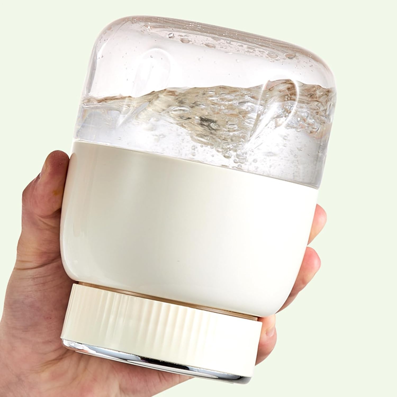 Portable Double Cover Juicer | Electric Juicer Bottle | Cordless Portable Blender Cup With Handle | Handheld | Convenient Hydration | 21x12cm | For Citrus Lemon Lime Orange