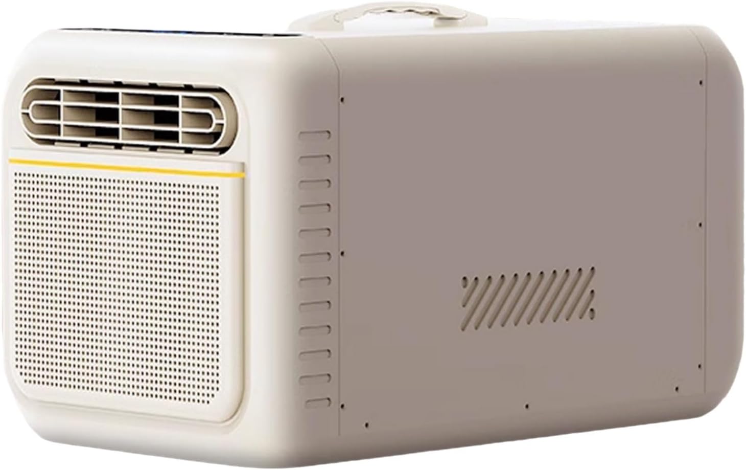 Small Room Air Conditioner Portable Air Conditioners Drain-Free Function with Remote Control and Touch Panel No Installation Required Suitable for Office Camping(Beige)