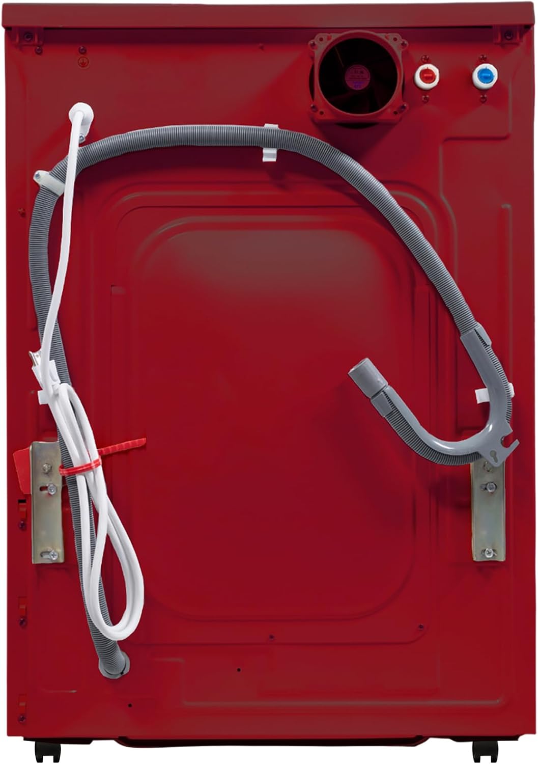 Equator All-in-One Washer Dryer VENTLESS/VENTED PET cycle 1.62cf/15lbs+Portability Kit in White (MERLOT)