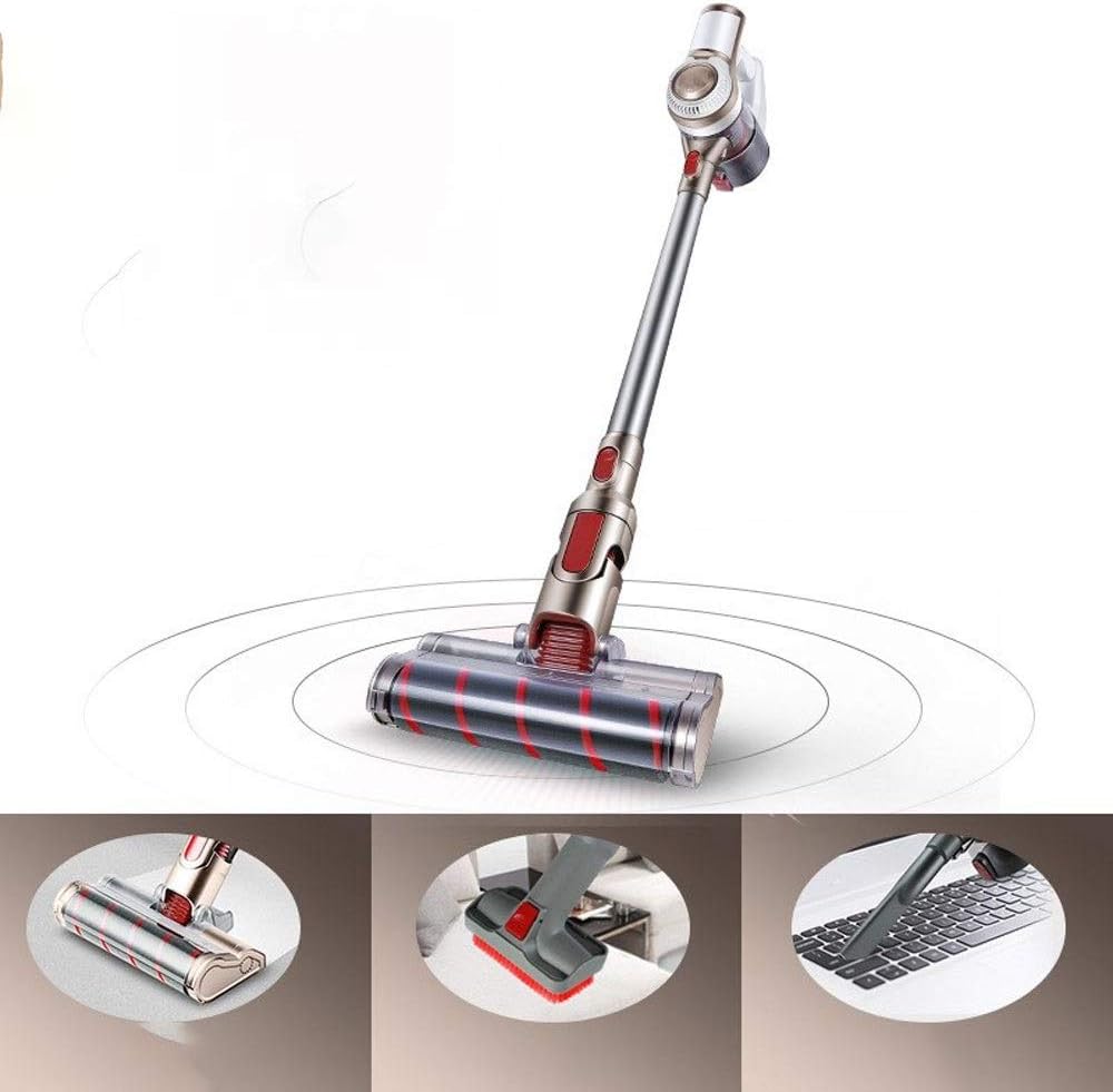 Hand Held Vacuum, Cordless Vacuum Cleaner, 9KPa Powerful Suction Stick and Handheld Light Weight Bagless 0.6L Large-Capacity Dust Cup Vacuum Ideal for Hard Floor Carpet for Home (Color : C)