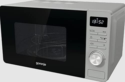 Gorenje MO 20 A4X Microwave oven with grill function, child lock, AquaClean, TouchControl, SmartDisplay, defrosting function, 11 automatic programs, 5 power levels and capacity of 20 L, stainless