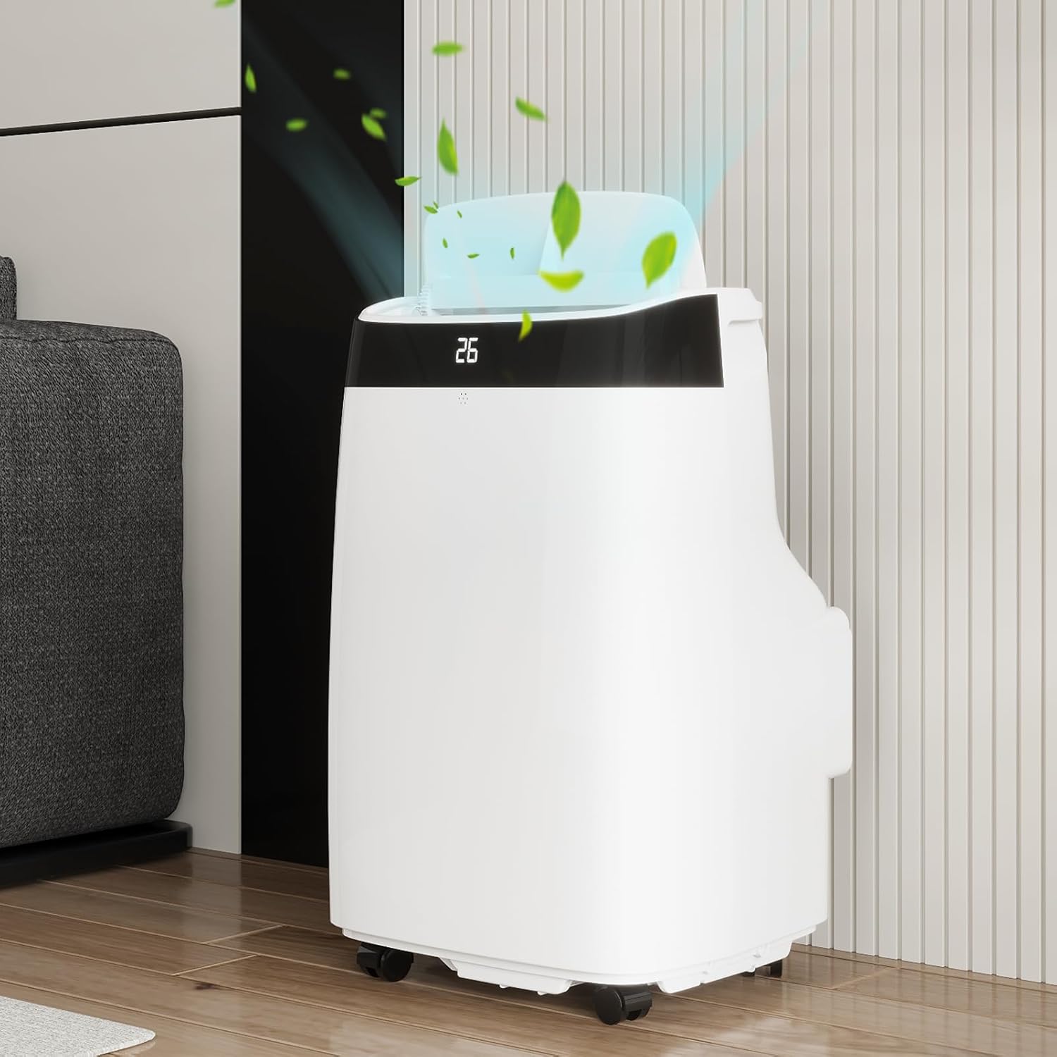 10000BTU Portable Air Conditioners 3-In-1 AC Unit, Cools Up to 500 Sq. Ft, Efficient Cooling Room Air Conditioner with Remote Control, Dehumidifier, Fan Modes, Floor Standing Air Conditioner