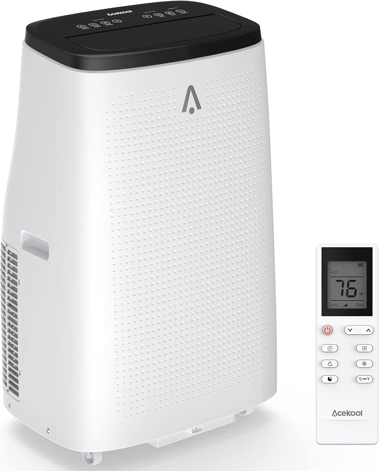 14000 BTU Portable Air Conditioner 3 In 1 Cooling Dehumidifier Fan for Large Rooms Up to 750 Sq Ft Ultra Quiet 50dB with Window Kit and Remote Control Self Evaporative System