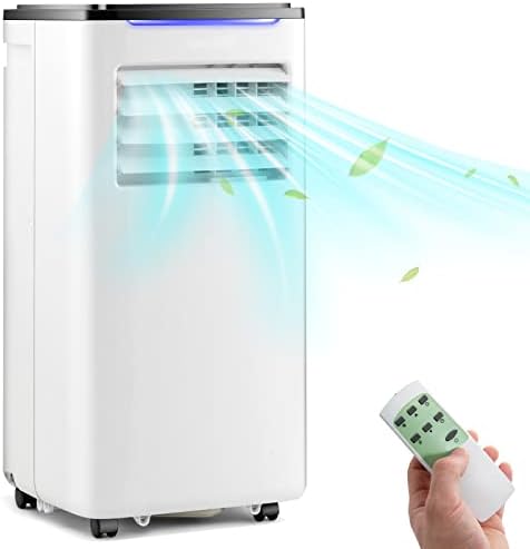 KOTEK Portable Air Conditioner for Room up to 350 Sq. Ft, 10000 BTU 3-in-1 AC Unit for Bedroom with Dehumidifier/Fan/Cool/Sleep Mode, 24H Timer/Window Kit/Remote, Portable AC for Home Office(10000BTU)