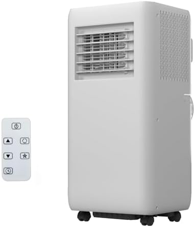 Portable AC 10000 BTU 3in1 Air Conditioner with Rapid Cooling, Energy Efficiency, 24-Hour Timer & Remote, Ultra-Quiet Operation for Bedrooms, Offices, and Apartments, Cools Up to 450 Sq. Ft.