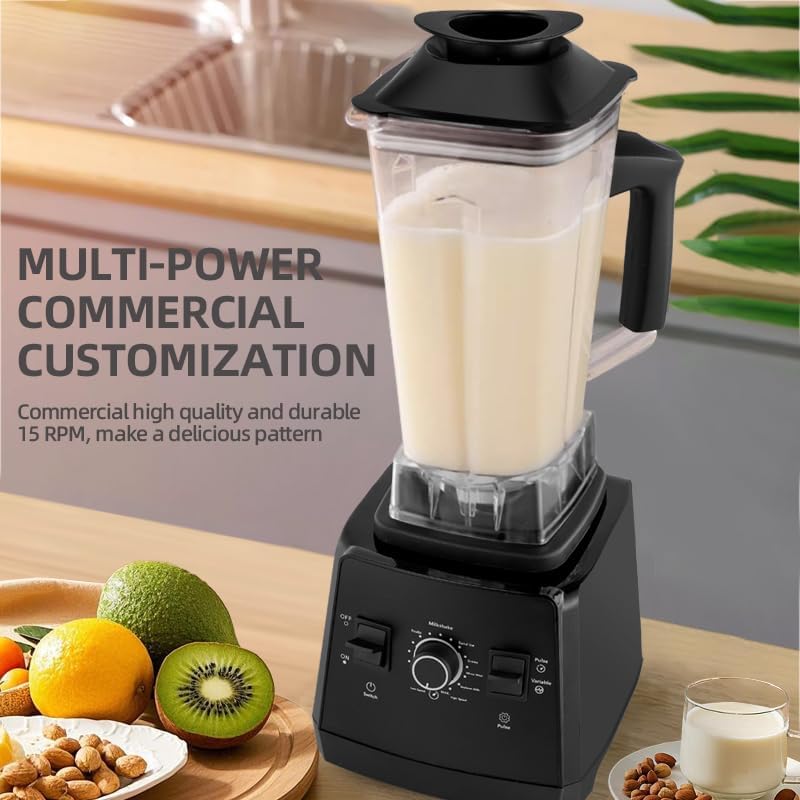 Professional Blender, 2400W High Speed Countertop Blender with two 68oz / 2L BPA-Free Jars, 25000 RPM Powerful Smoothie Blender for Ice Crushing, Frozen Fruit & Kitchen Use