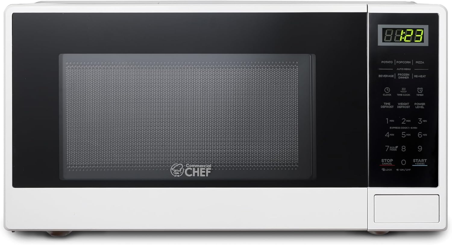 COMMERCIAL CHEF 0.9 Cu Ft Microwave with 10 Power Levels & 1.1 Cu Ft Microwave with 10 Power Levels