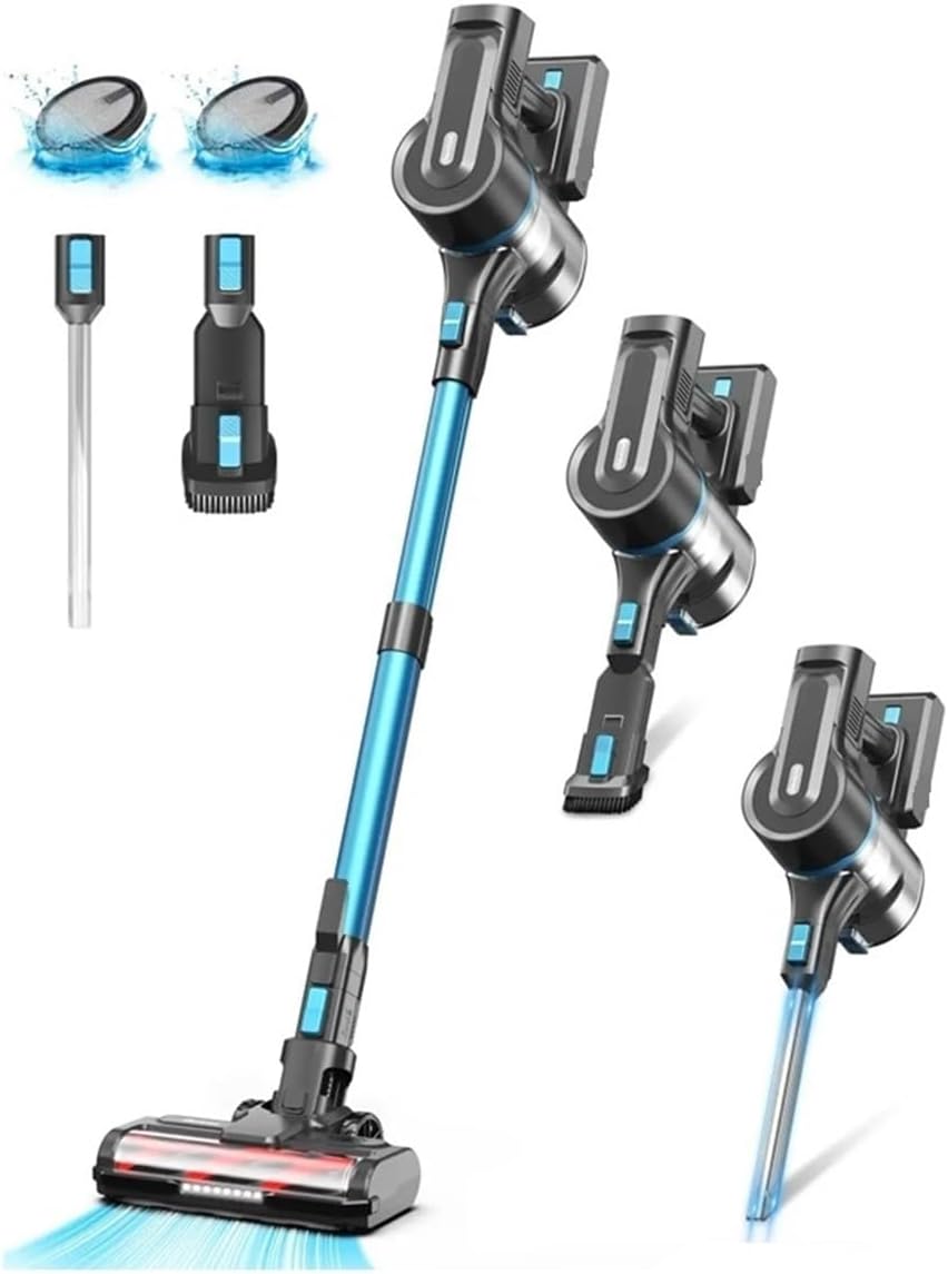 S11 Cordless Handheld Vacuum Cleaner | Compatible With DEVOAC S11, 30Kpa 350W Powerful Suction | 8-in-1 Lightweight Stick | Self-Standing 50Min Runtime​(S11 Blue,AU)