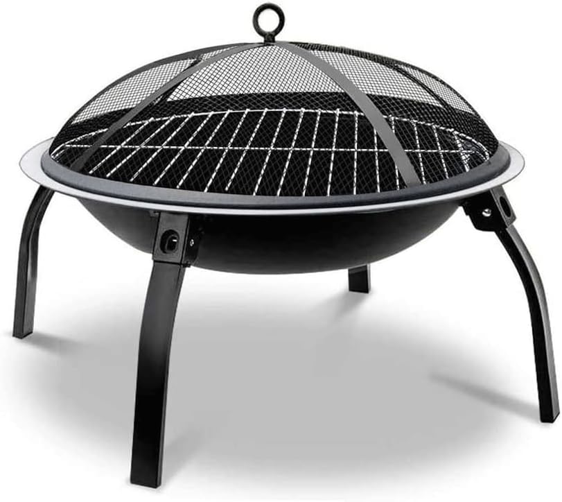 Barbecue Charcoal Grill Fire Pit Grill, Foldable Legs, Barbecue Oven for Outdoor Courtyard Picnic Camping Tailgating Small Folding Tabletop Grill