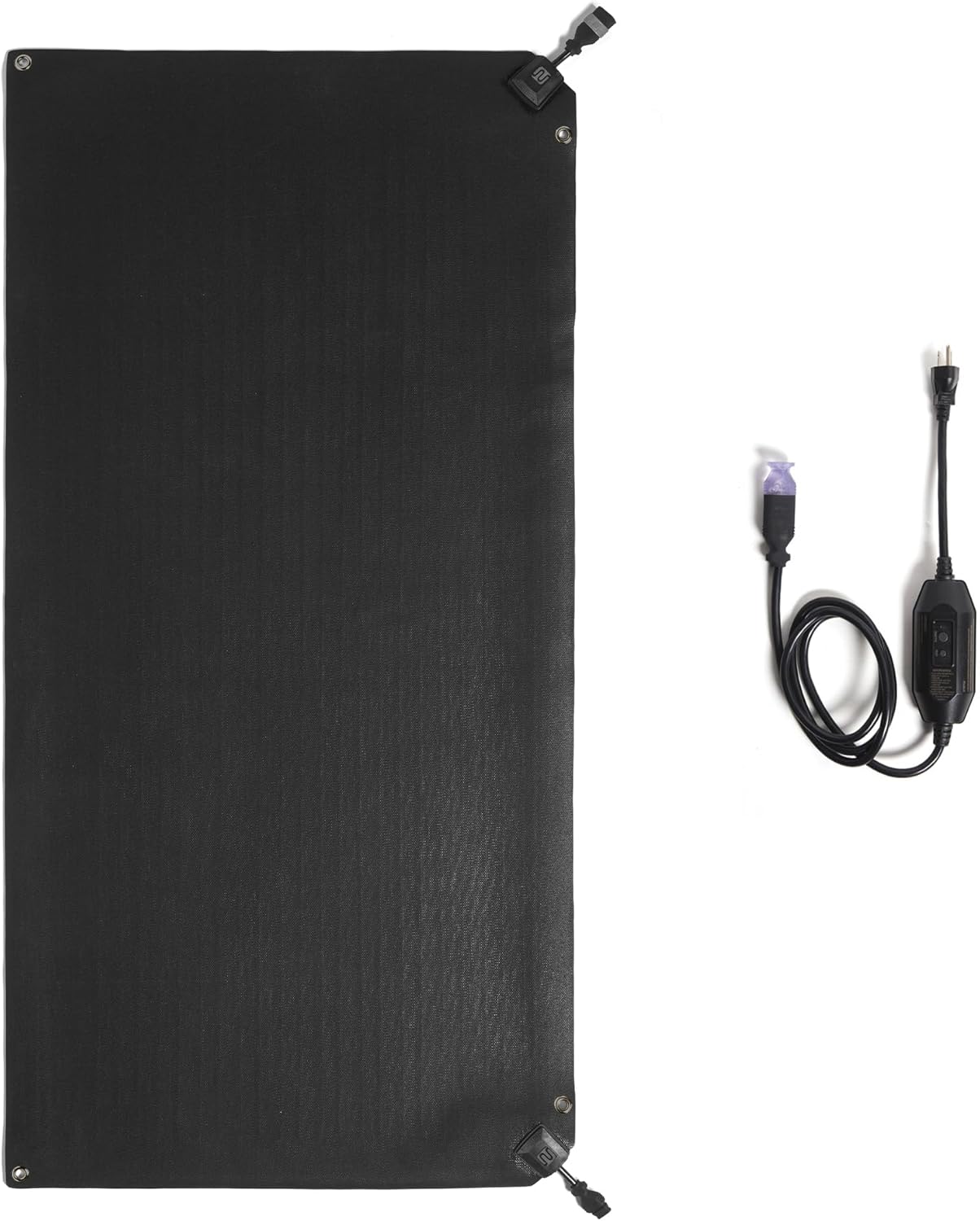 HeatTrak Heated Snow Melting Mat with Power Unit - Heated Outdoor Mats for Walkways - Electric Snow Melting Mats for Decks and Sidewalks - No-Slip Snow and Ice Melt Heated Sidewalk Mat (30” x 60