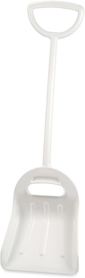 Remco 69845 White Polypropylene Industrial Hygienic Shovel, Non-Sparking, 29.5