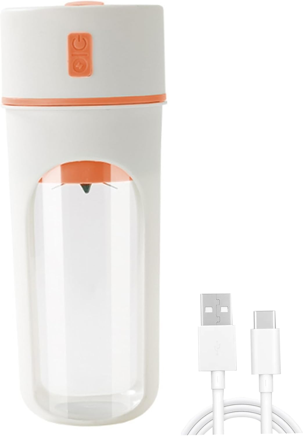 Portable Blender 480ml USB Rechargeable Mini Juicer Cup with 6 Blade Head for, Shakes, Protein Drinks, Office Gym Kitchen and Travel Portable Blenders