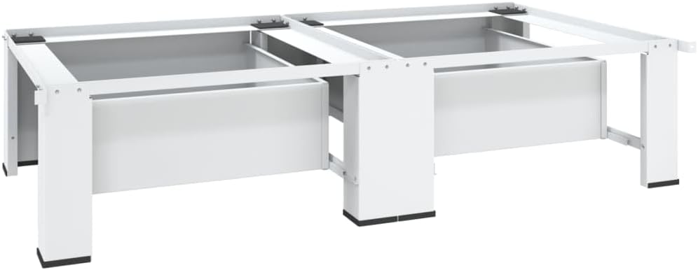 Washing and Drying Machine Pedestal with Pull-Out Shelves White,Home & Garden,Household Appliance Accessories,Laundry Appliance Accessories,Washer & Dryer Accessories,337045