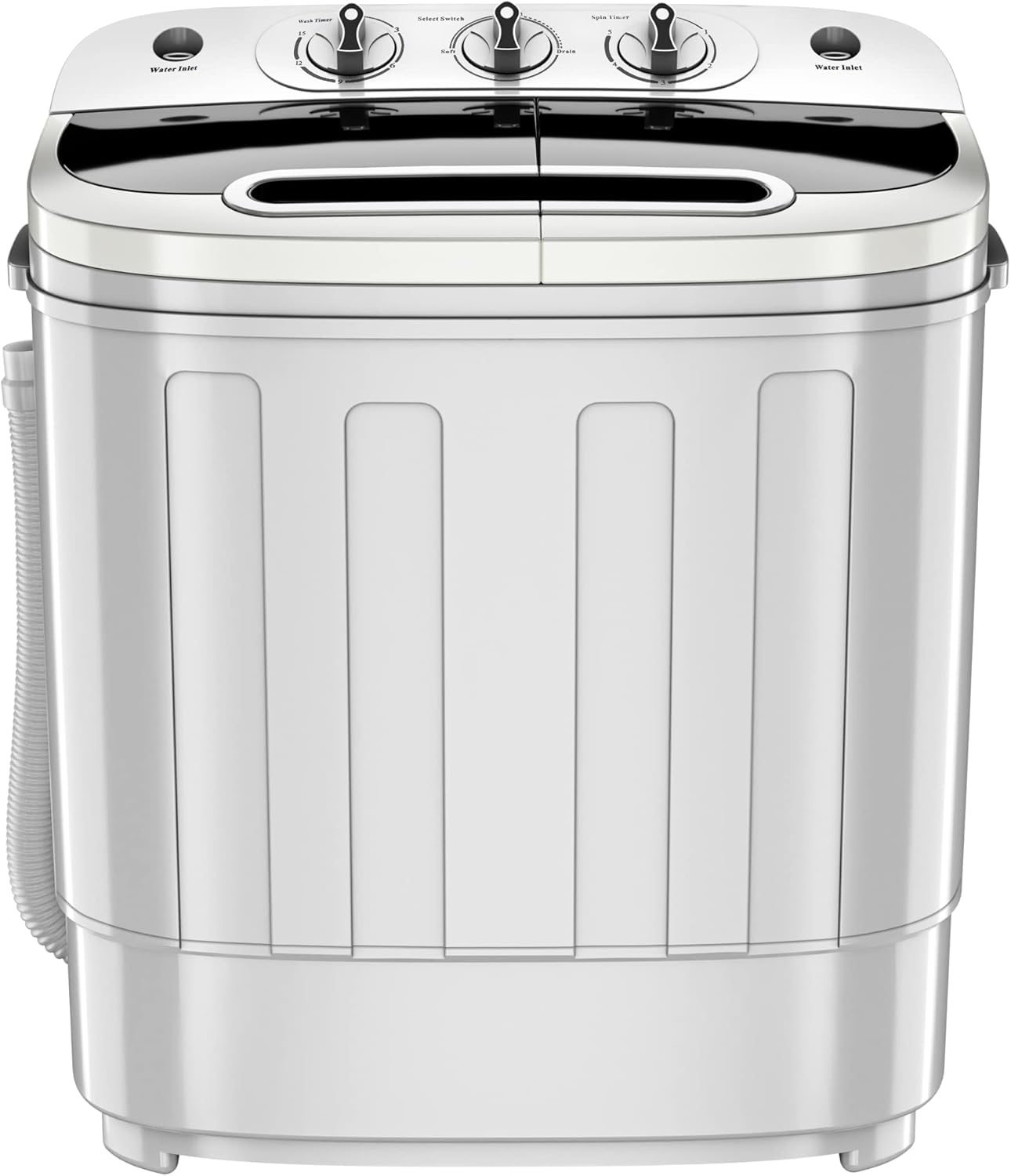 ZENY Portable Clothes Washing Machine Mini Twin Tub Washing Machine 13lbs Capacity with Spin Dryer,Compact Washer and Dryer Combo Lightweight Small Laundry Washer for Home,Apartments, Dorm Rooms,RV