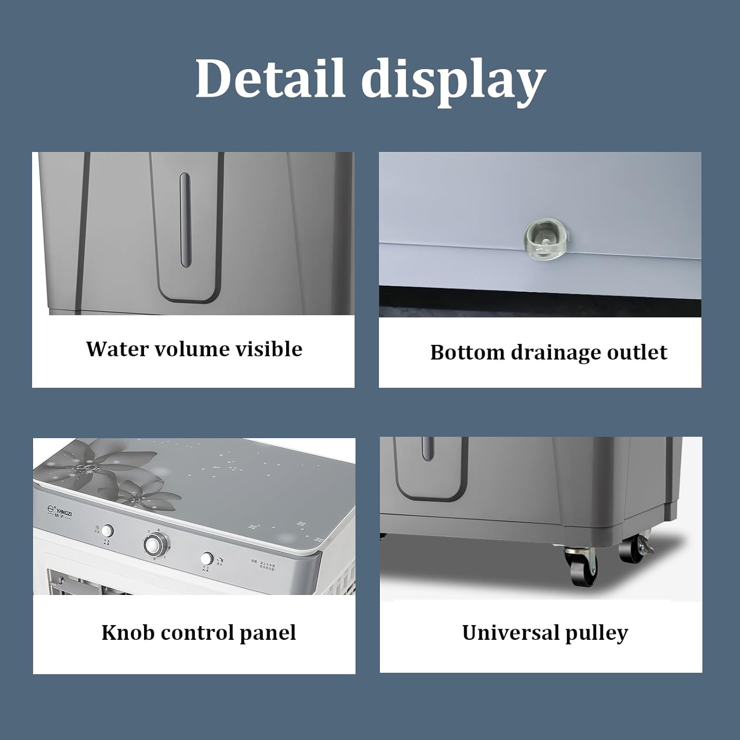 Household Stand Up Air Conditioner,Evaporative Air Cooler,45L Water Tank,Three Adjustable Wind Speeds Portable Air Conditioner,for Hotels, Restaurants, Workshops,supermarkets,etc