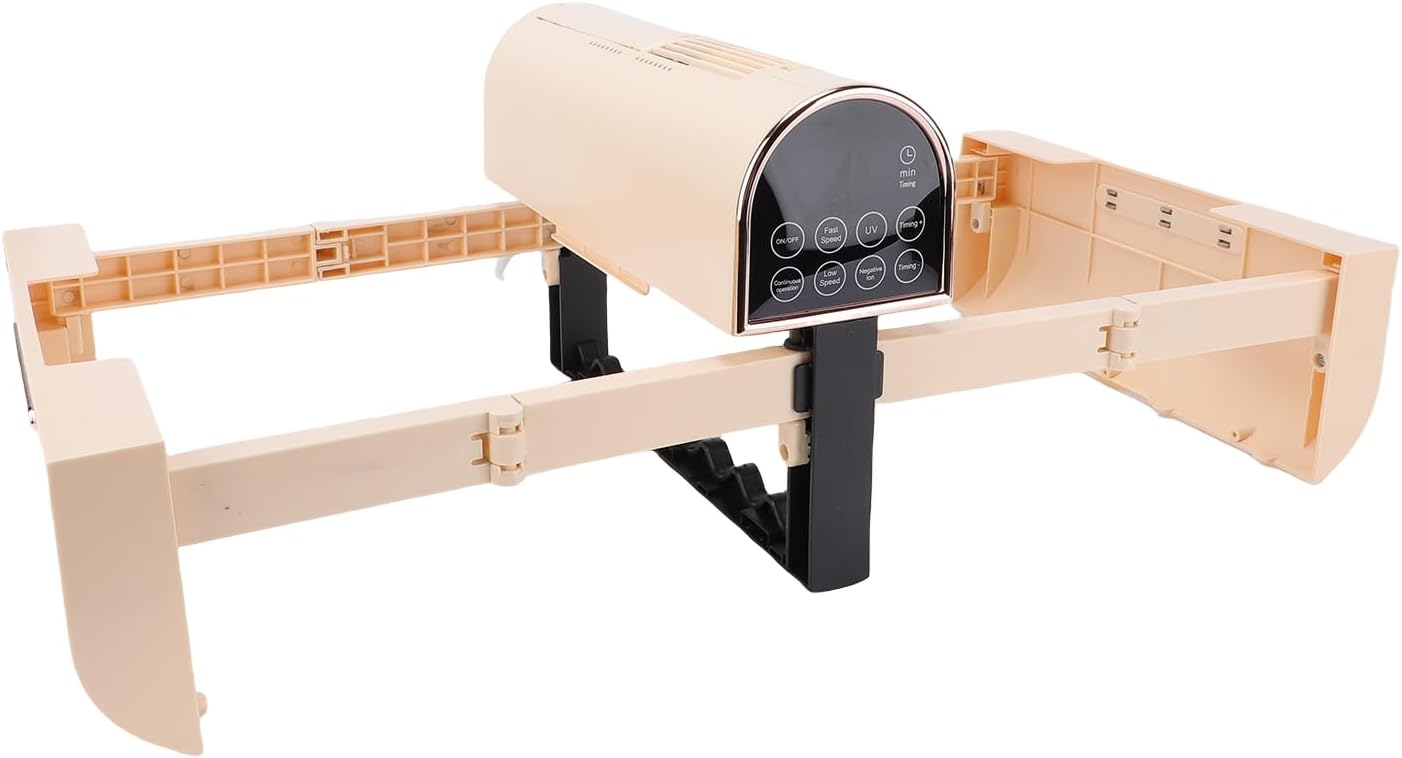 Portable Clothes Dryer Foldable Mini Laundry Dryer Compact Electric Drying Machine for RV-240 Minute Timing Function for Various Fabrics (Beige)