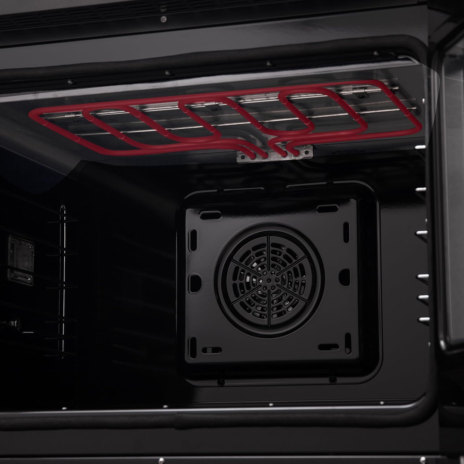 Forno Asti 30-Inch French Door Electric Wall Oven in Black & Antique Brass – 3.68 Cu. Ft. True Convection, 3600W, Air Fry, Sous Vide, Self-Cleaning Function