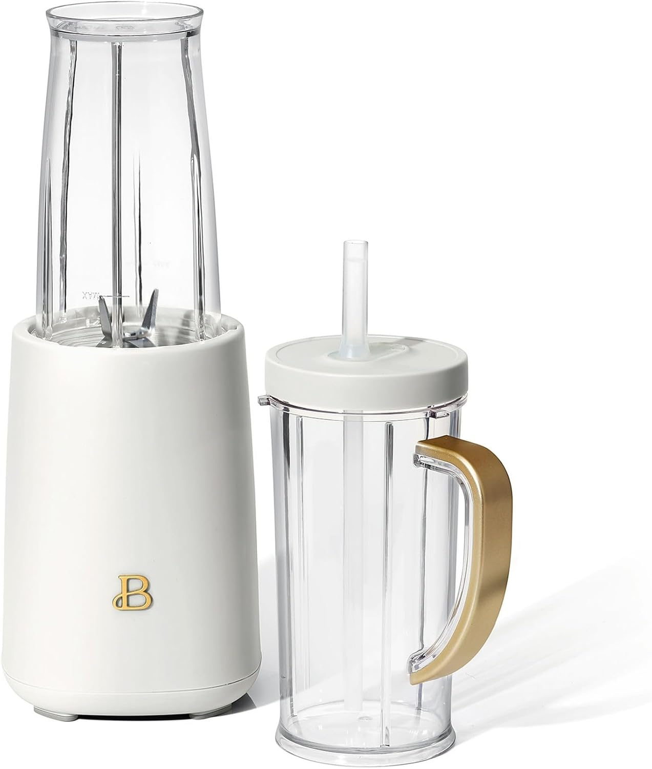 Beautiful Personal Blender Set with 12 Pieces, 240 W, White Icing by Drew Barrymore