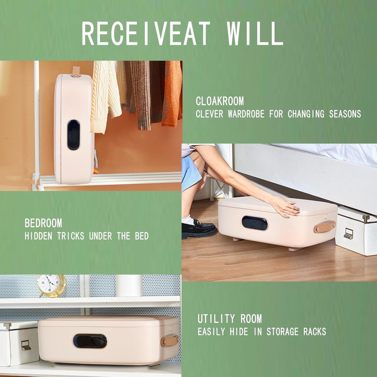 800w Automatic Ironing Machine, Clothes Dryer, Disinfects and Dries Clothes, 360° Hot Air Circulation/240min Intelligent Timer, Portable, Home