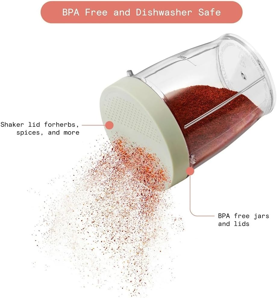 Beautiful Personal Blender Set with 12 Pieces, 240 W, Sage Green by Drew Barrymore