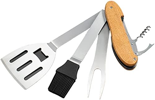 BBQ Barbecue Tool,Multifunctional Outdoor,Removabl,Foldable Outdoor Combination Grill Set