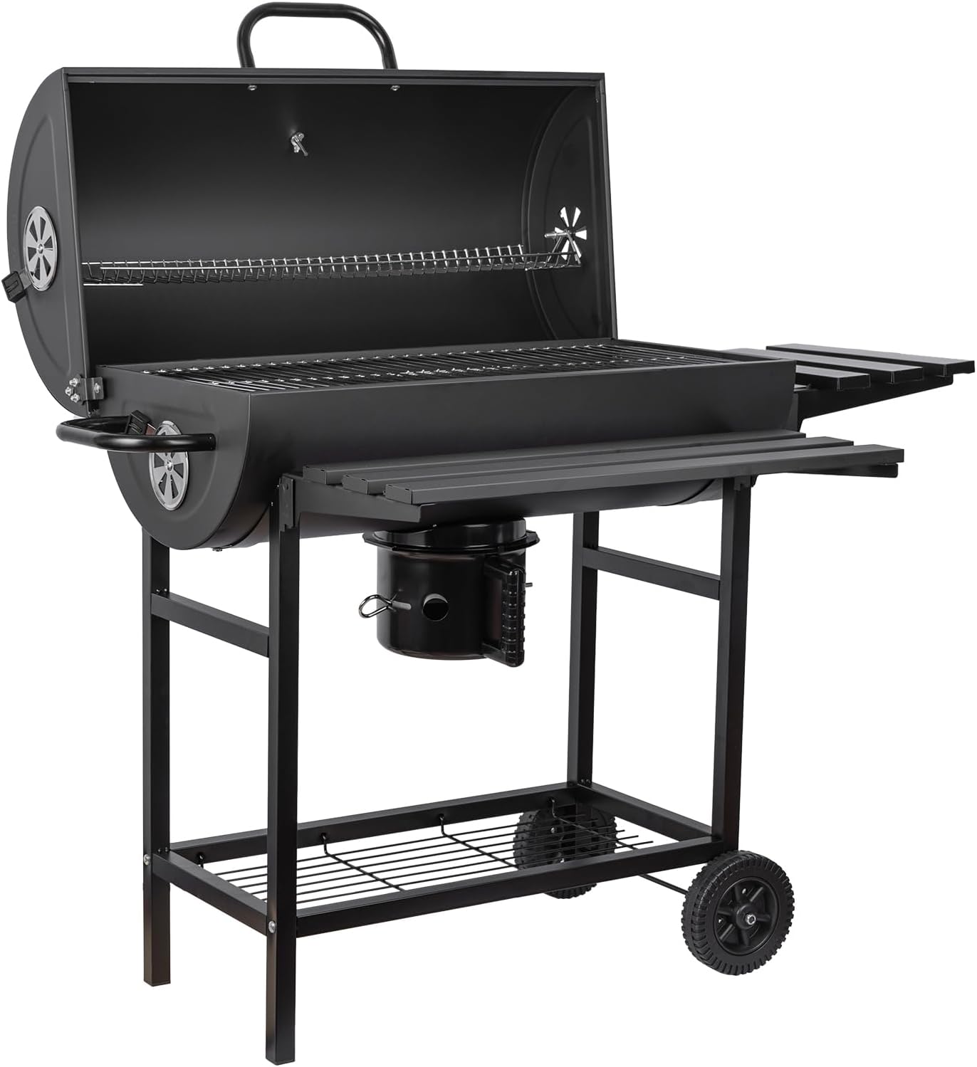Charcoal Grill: Charcoal Barrel Grill - Lager Portable grill suitable for outdoor camping,backyards and patios (Larger)
