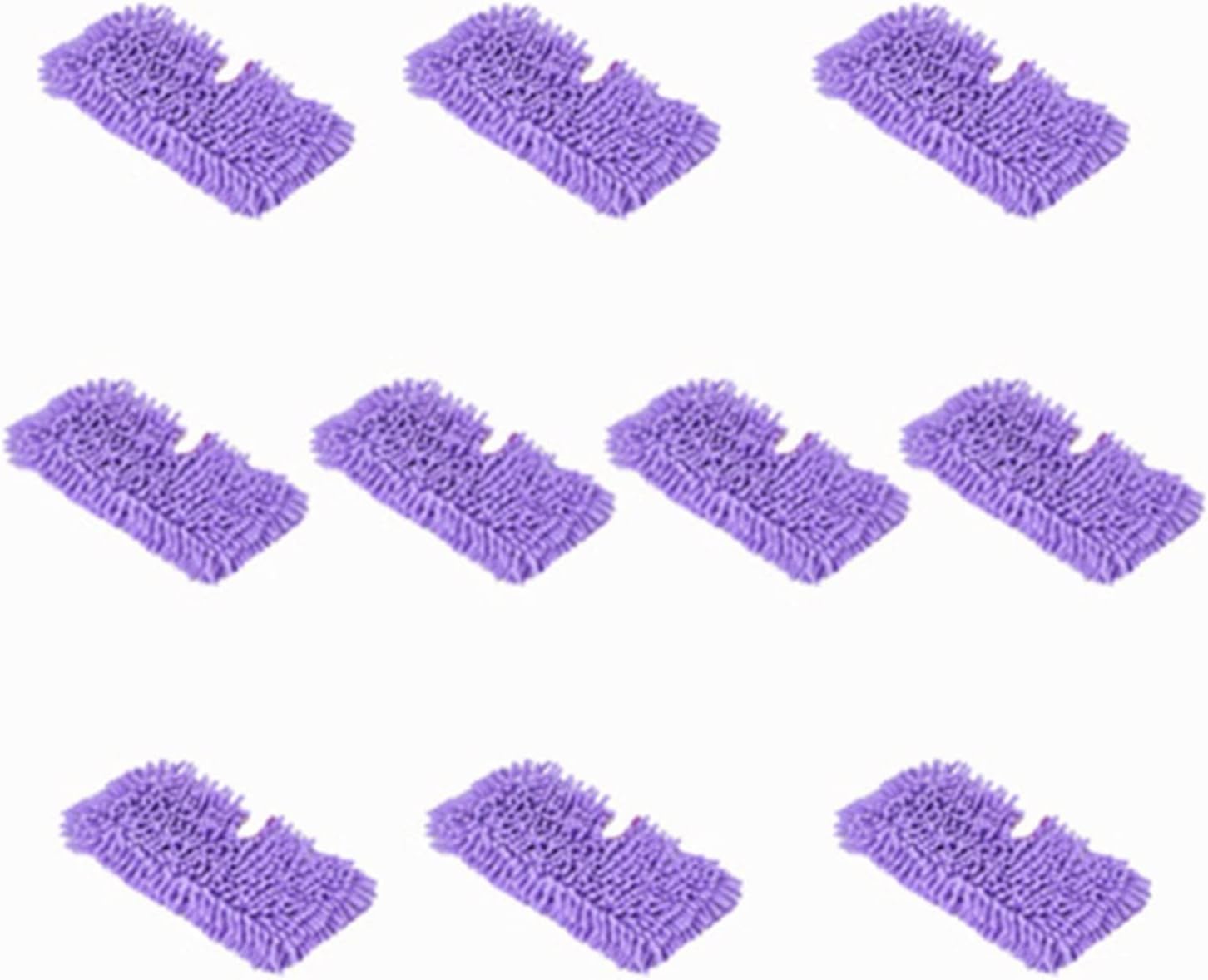 LANGshaw 10PCS Chenille Yarn Material Steam Cleaner Head Mop Pads, Compatible for Shark S3550/s3901/s3601/s3501 Series Steam Cleaner Parts Leisurely