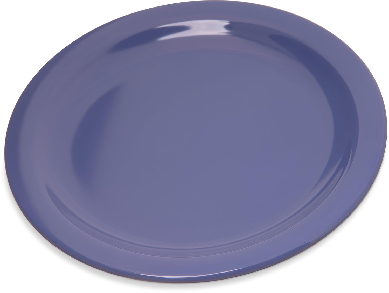 Carlisle FoodService Products Dallas Ware Reusable Plastic Plate Salad Plate with Rim for Buffets, Home, and Restaurants, Melamine, 7.25 Inches, Ocean Blue, (Pack of 48)