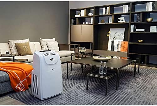 14,000 BTU Portable Air Conditioner with Dehumidifier for Living Room and Basement, 115V, A/C Portable Air Conditioner for Medium to Large Rooms up to 500 Sq.Ft. with Remote Control, White