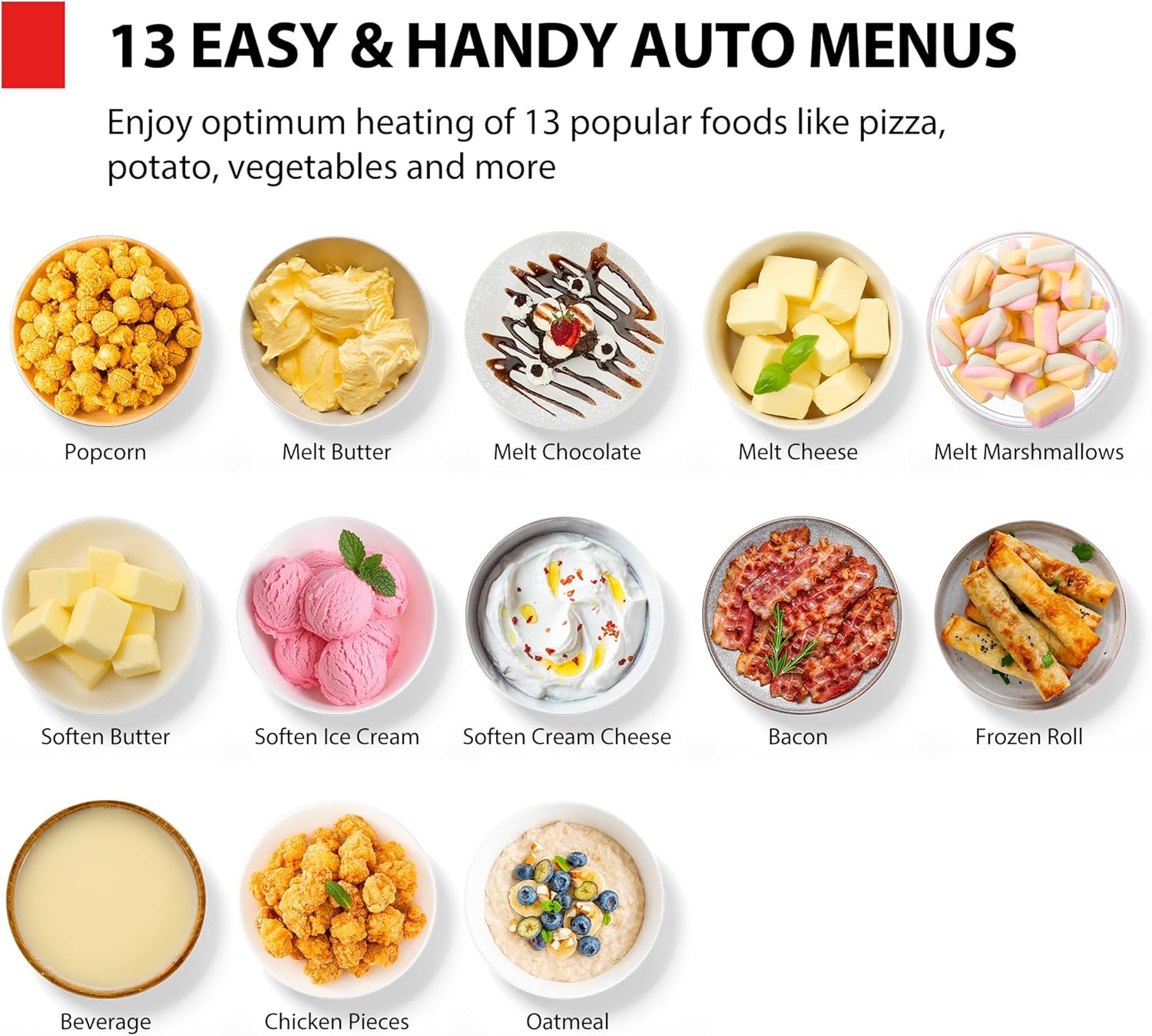 TOSHIBA ML4-EM12PA(BS) Countertop Microwave Oven with Stylish Design As Kitchen Essentials, Smart Sensor, 13 Auto Menus&Mute Function, 1.2 Cu Ft with 12.4