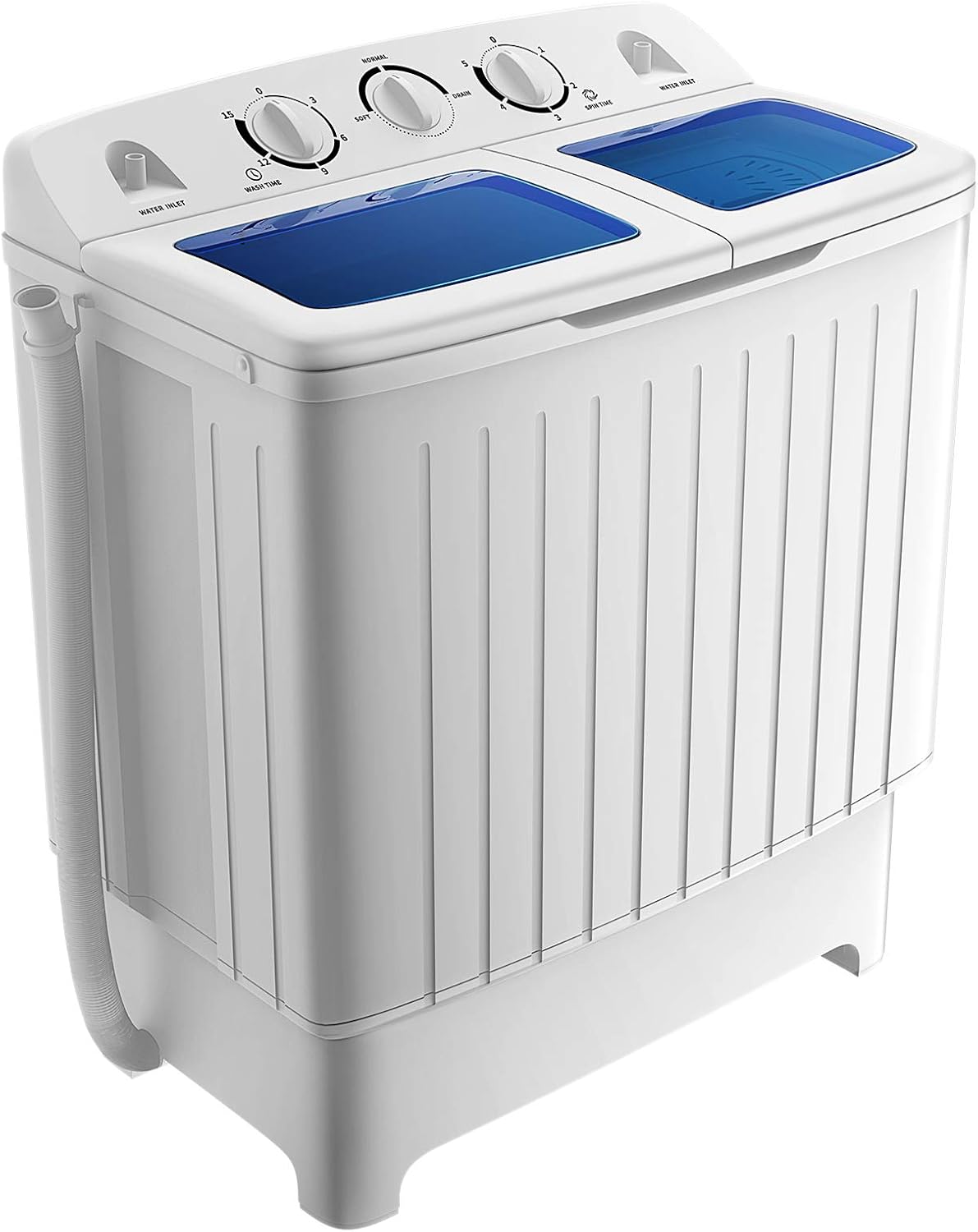 Giantex 12lbs 8lbs Twin Tub Mini Washer and Euhomy 850W 1.5cu ft Portable Electric Dryer Bundle