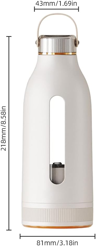 Yosoo Portable Blender 80W Crush Ice with 1500mAh Rechargeable Battery 4 Blades 14 Oz Smoothie Maker for Sports Home Outdoors Travel