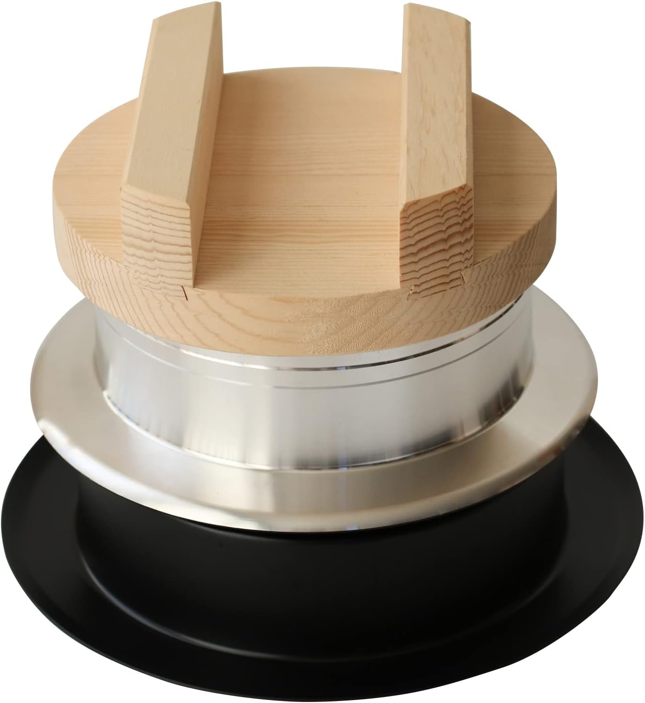 Daily Tools Wooden Lid Rice Pot, 3 Cups, Made in Japan, Gas Stoves, Pot Cooking, Feather Pot, Rice Cooking, Aluminum