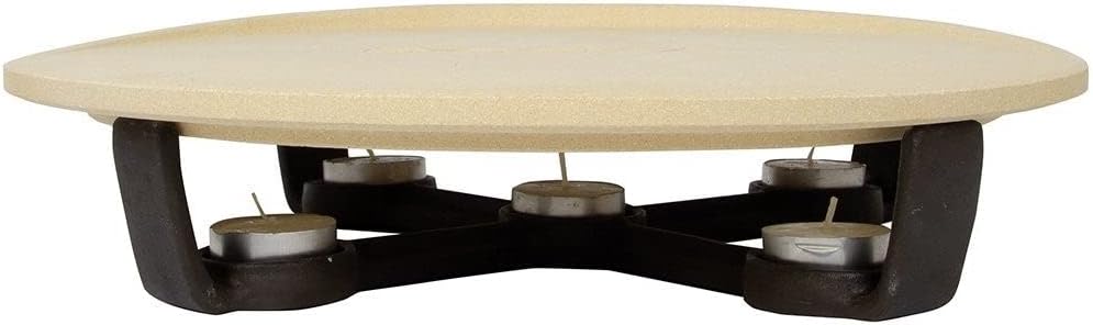 Boska Pizza Party Hot Stone/Pizza Stone with Base/Keeps your Pizza Warm/Stone Oven Quality Pizzas/for BBQ and Oven / ⌀ 35 cm