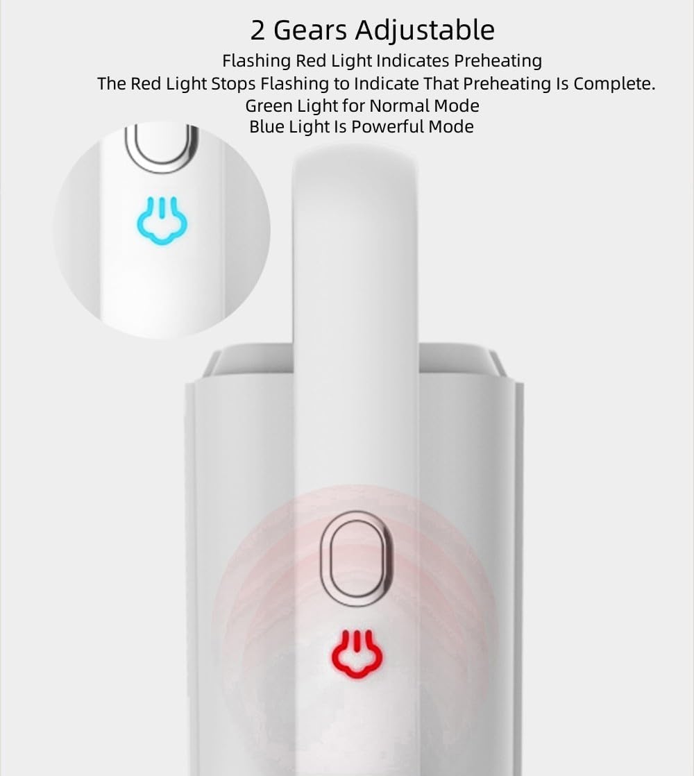 Steam Mop Cleaner for Home, High Temperature Steam Cleaner Machine Steam Mop Steam Iron All in One, Whole House Steam Floor Cleaner with 5 Brush Heads, Steam Mop for All Floors Kitchen (Grey)