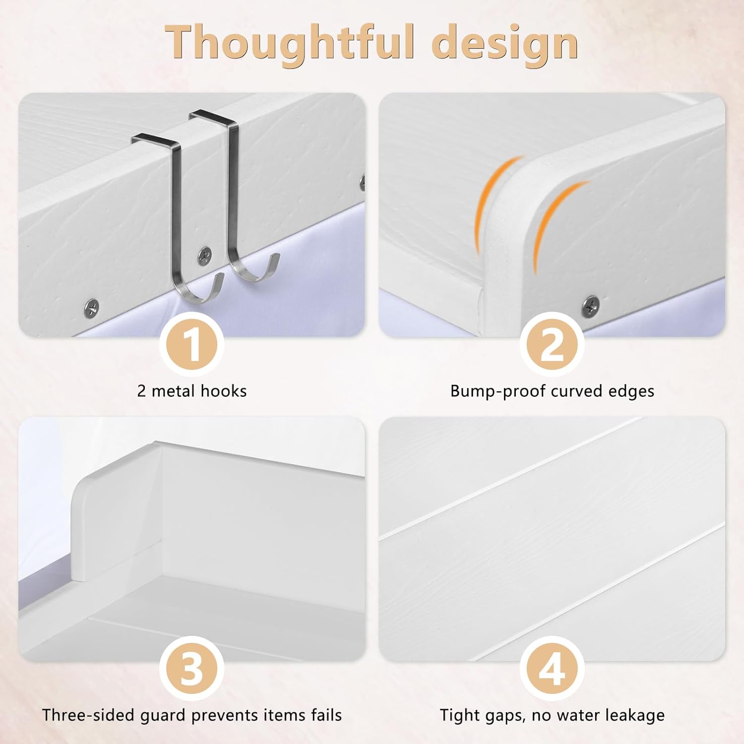 Washer and Dryer Countertop with Shelf, HDPE 2-Tier Laundry Countertop, 54