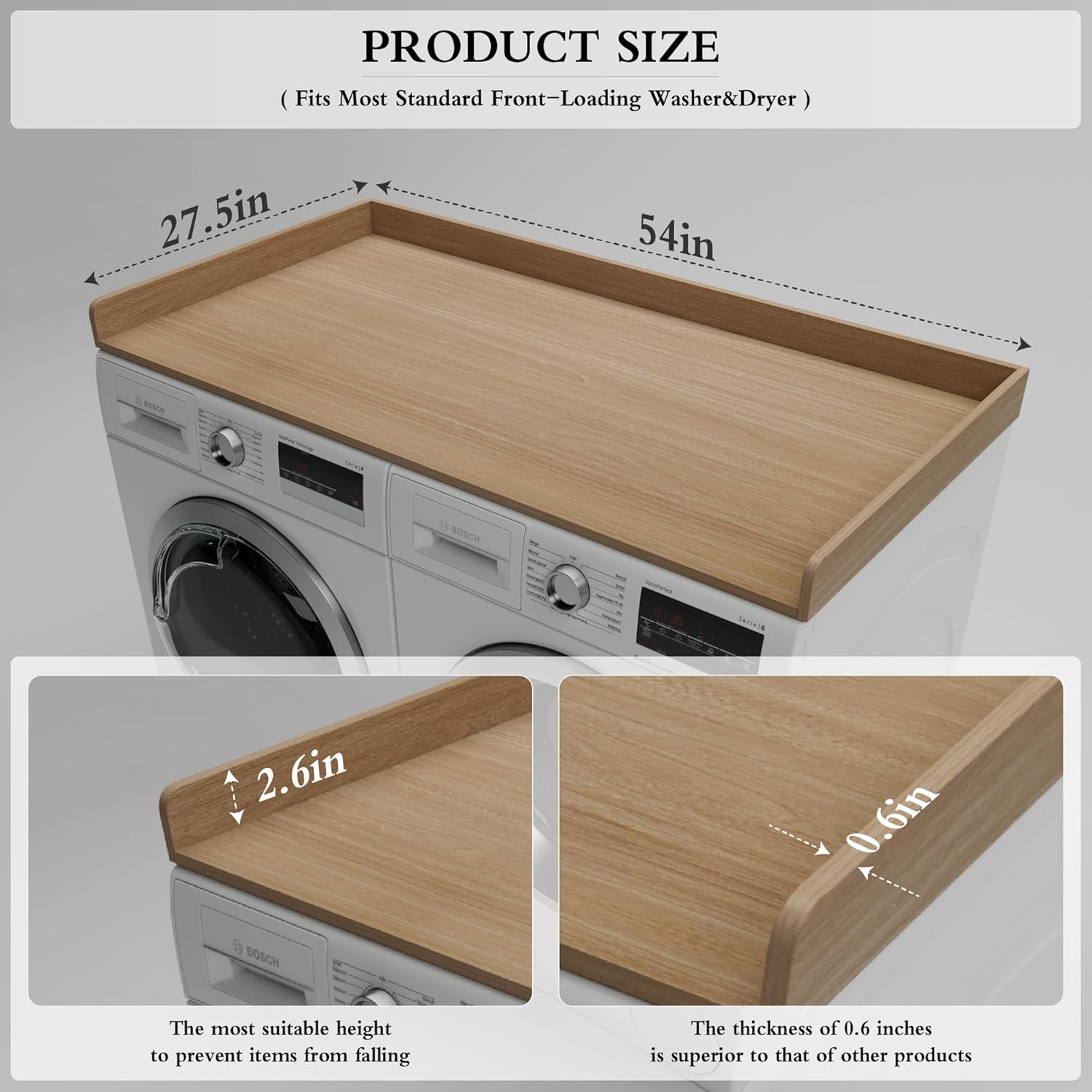 Washer Dryer Countertop, 27.5