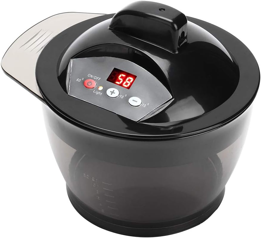 Electric Mixer, Electric Blender, with Scales Mixing Bowl, US Plug Automatic Dye Cream Blender for Hair Salon Home