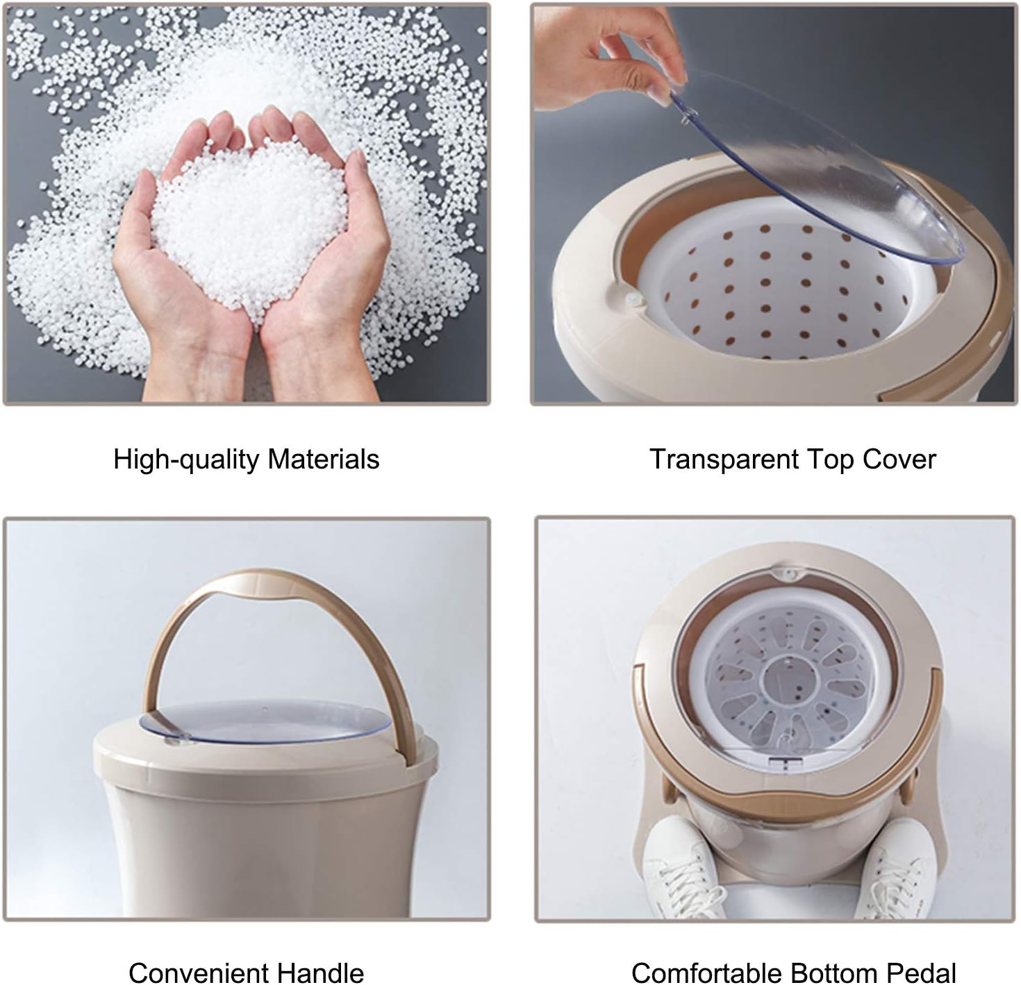 CIRONI Portable Compact Spin Dryer for Clothes Manual, Mini Non-Electric Manual Laundry Drying Machine for Apartment Dorm Camping