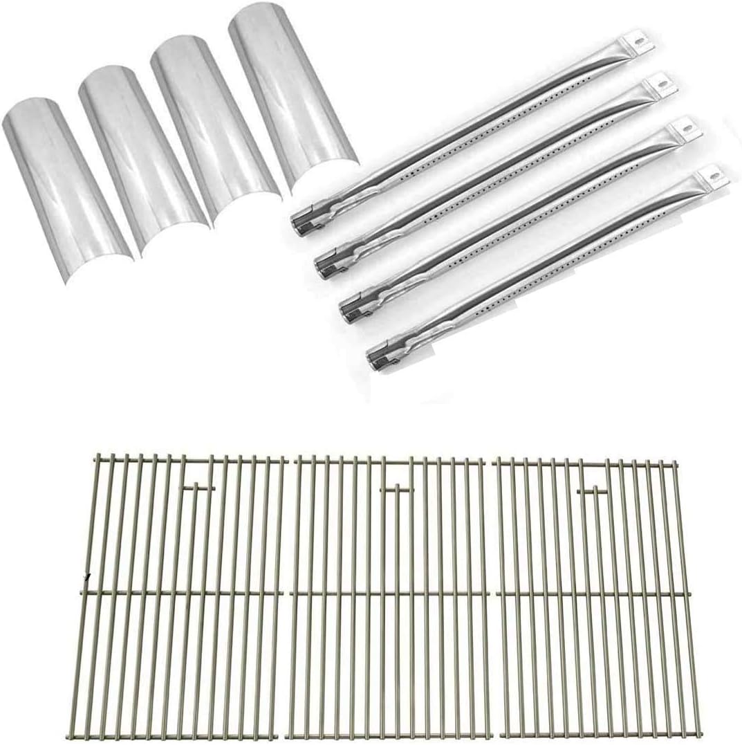 Master Forge P3018 Heat Plates, Grill Burners & Solid Stainless Cooking Grates Kit