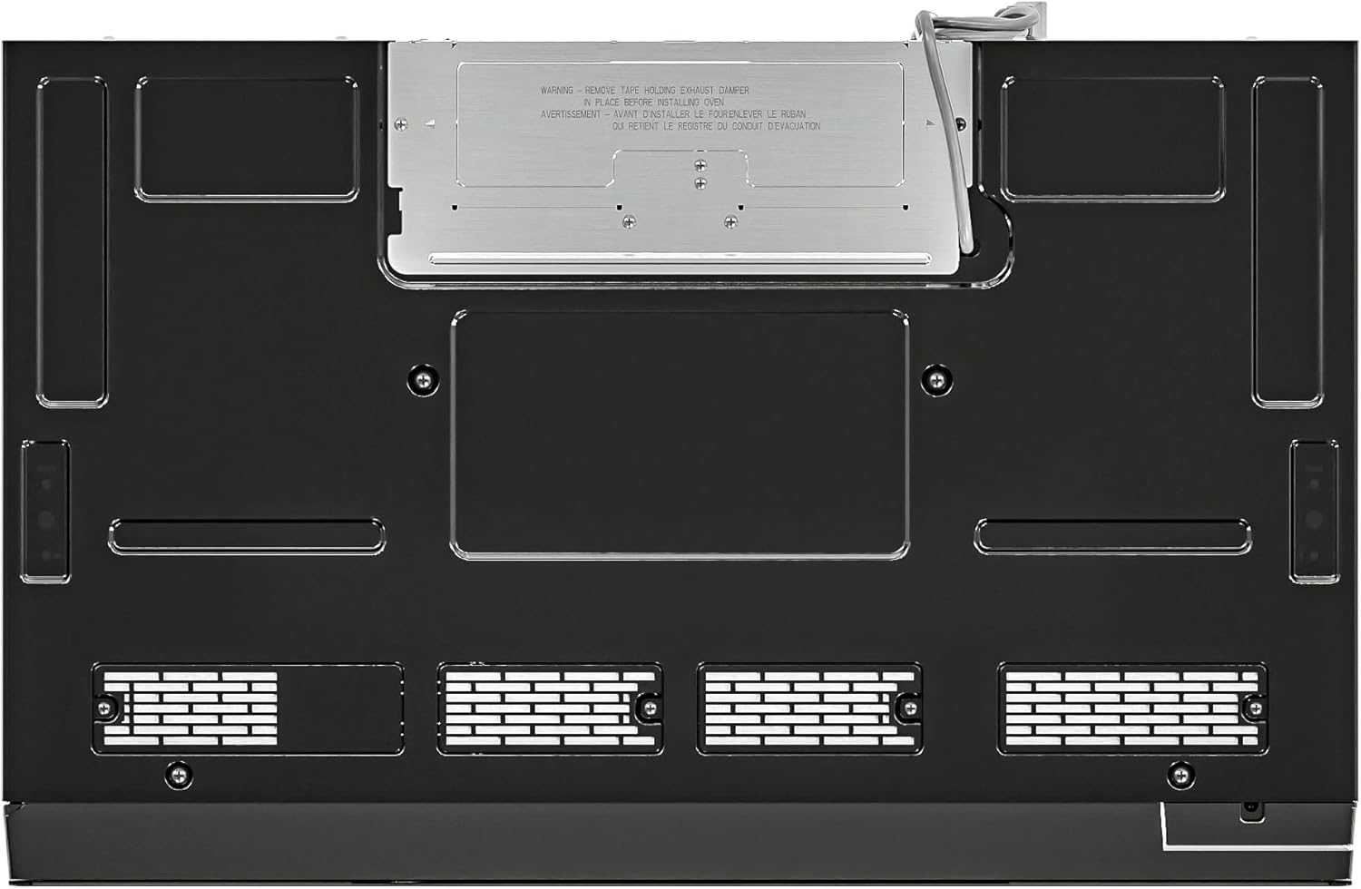 KoolMore 30 Inch Over-The-Range Low Profile Microwave, 1.2 Cu. Ft. Built-in, 10 Power Levels, 13.5” Glass Turntable, 1000-Watt Power, Advanced Air Vent, and Heat Circulation (KM-MLPOT-1SS)