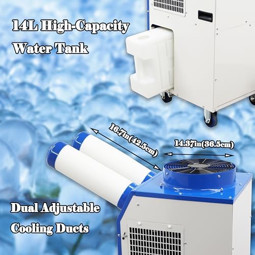 Industrial Air Conditioner Spot Cooler Air-conditioning Equipment for Supermarket Factories Double Tubes 220V 1800W