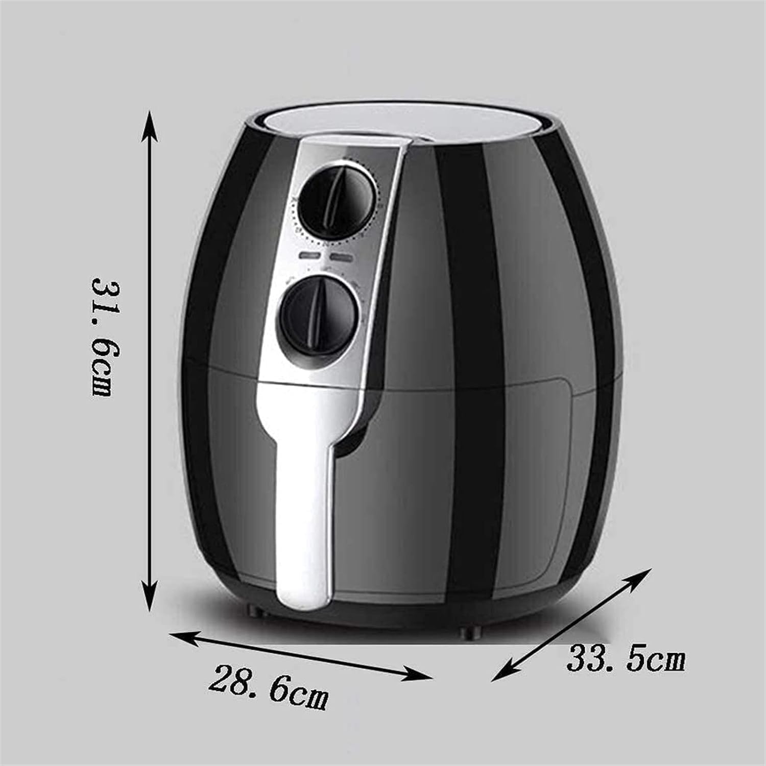 oven mini oven air fryer oven Small Air Fryer, Air Fryer for Home Use 4.5L French Household Multifunctional Oil Free Oveny Low Fat Cooking Double Knob Temperature Time Control Small Air Fryer Oven,